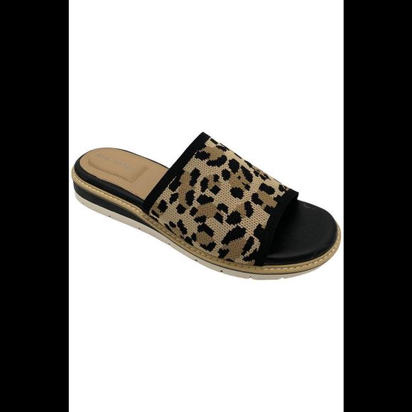 Adam Tucker Women's Aaryn Slide Sandals Leopard - Medium - Picture 1 of 3